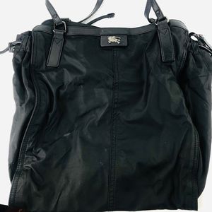 Burberry Black Nylon Tote Bag
